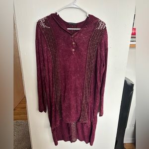 Boho tunic long sleeve shirt